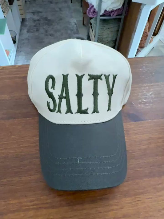 Embroidered "Salty" Hat