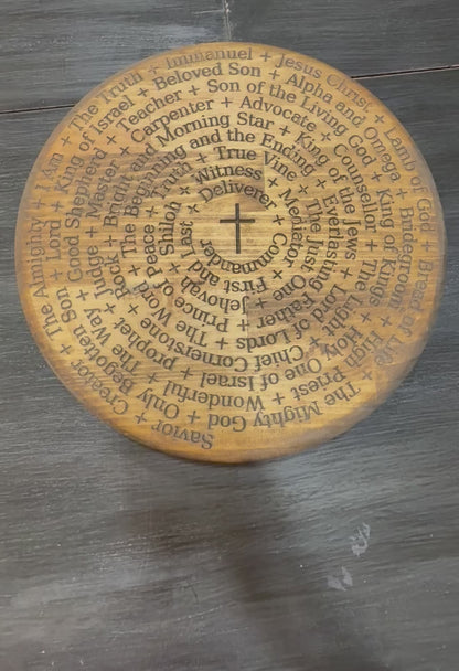 Names Of Jesus Lazy Susan