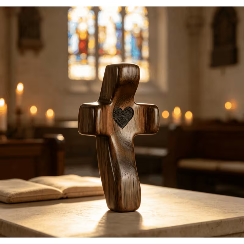 Wooden Thumb Prayer Cross