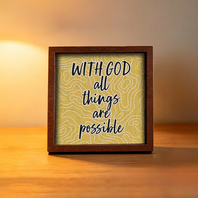 Cute Wooden Christian Quotes Magnets