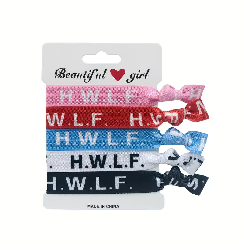 W.W.J.D. + H.W.L.F Hair Tie Bracelets